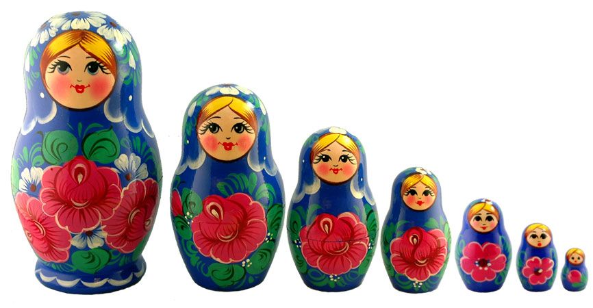 Матрешки 7 штук картинки