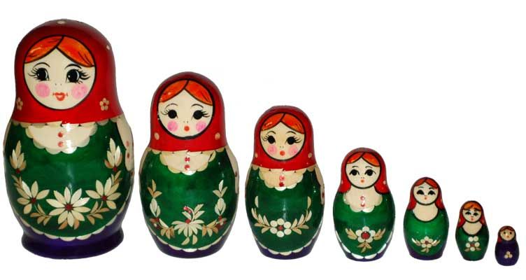 Матрешки разной величины картинки